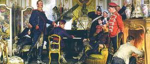 Uniformknopf-Maler? Anton von Werners „Etappenquartier vor Paris (14. Oktober 1870)“, 1894, hängt in der Alten Nationalgalerie Berlin. Der deutsche Maler wurde zu Lebzeiten eher geringgeschätzt. Als Meister des Historien-Genres galten die Franzosen.