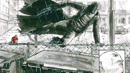 Berlins Antwort auf Batman: Eine Szene aus dem zweiten Band von "Der Engel".