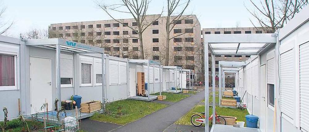 Eines von zwölf. Das Containerdorf in Lichtenberg.