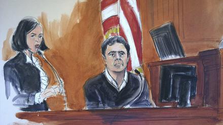Der türkische Banker Mehmet Hakan Atilla vor Gericht 
