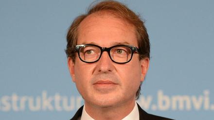 Alexander Dobrindt (CSU) bei einer Pressekonferenz in Berlin. (Archivbild)