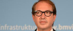 Alexander Dobrindt (CSU) bei einer Pressekonferenz in Berlin. (Archivbild)