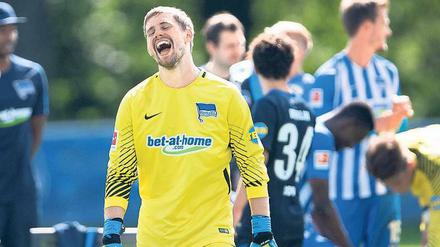Ach hör auf! Thomas Kraft musste das Training abbrechen. 