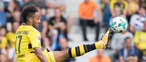 Hoch das Bein. Dortmunds Pierre-Emerick Aubameyang fällt gerne auf. Na und?