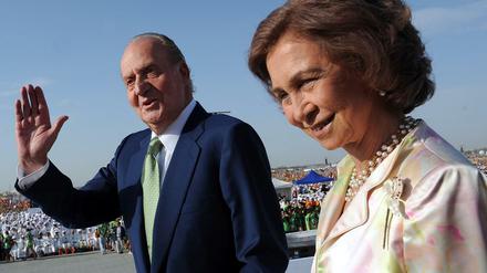 Sind einander nicht mehr besonders grün: Spaniens König Juan Carlos und Königin Sofia.