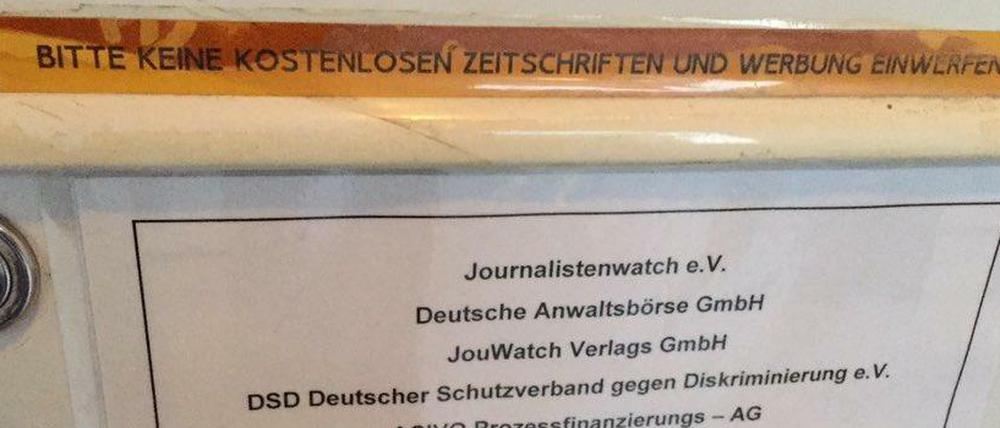 Löbdergraben 11 in Jena: JouWatch als Teil eines undurchsichtigen Netzwerks von Vereinen und Organisationen.