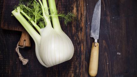 Aromatische Gemüsebeilage. Fenchel passt wunderbar zum Fisch.