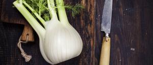 Aromatische Gemüsebeilage. Fenchel passt wunderbar zum Fisch.