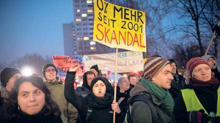 Protest. Studierende demonstrierten Ende 2017 für mehr Lohn – seit 2001 gab es keine Erhöhung. 