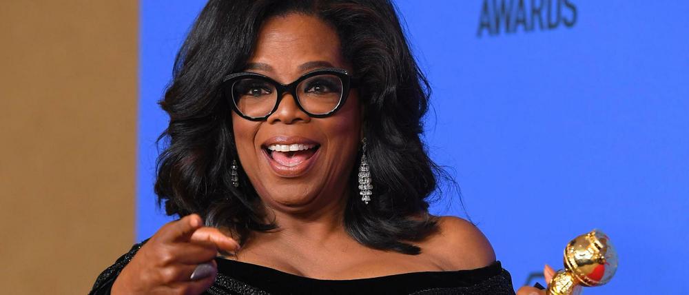 Demonstration für eine gute Sache: US-Moderatorin Oprah Winfrey.