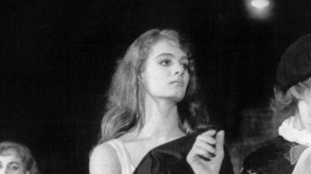 Die frühere Primaballerina Karin von Aroldingen 1960 in Frankfurt am Main während der deutschen Erstaufführung von «Die sieben Todsünden».