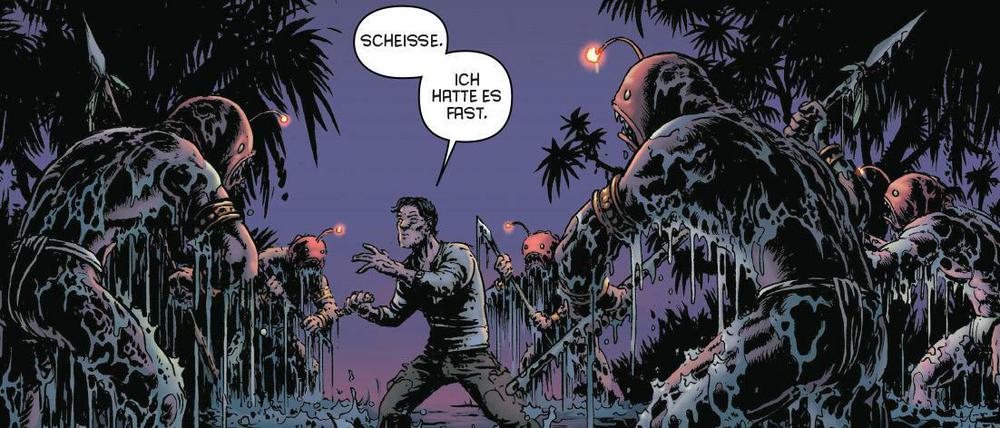 „Swamp Thing“ lässt grüßen: Eine Szene aus "Nameless".