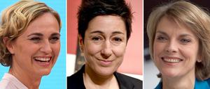Die Moderatorinnen Caren Miosga, Dunja Hayali und Marietta Slomka.