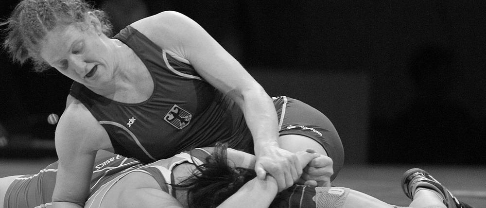 Oft obenauf. Ringerin Yvonne Englich, hier bei einem Kampf 2011.