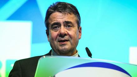 Der deutsche Außenminister Sigmar Gabriel am Montag in Brüssel bei einer Konferenz zur EU-Haushaltsplanung. 