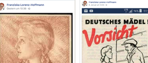 Nazi-Propaganda, geteilt von der AfD-Politikerin Franziska Lorenz-Hoffmann.