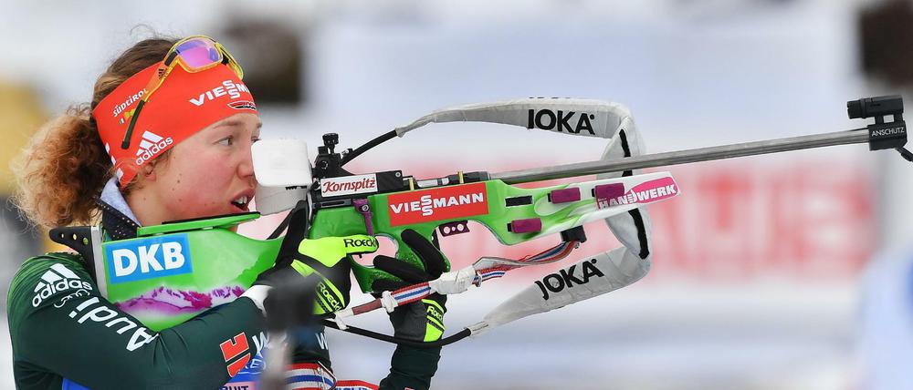 Laura Dahlmeier konnte in dieser Saison noch nicht an die überragenden Leistungen des vergangenen Jahres anknüpfen.