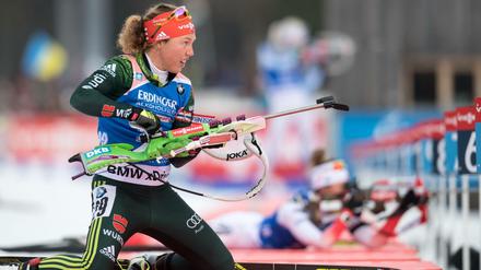 Wo ging der denn hin? Biathletin Laura Dahlmeier war in Ruhpolding nicht treffsicher.