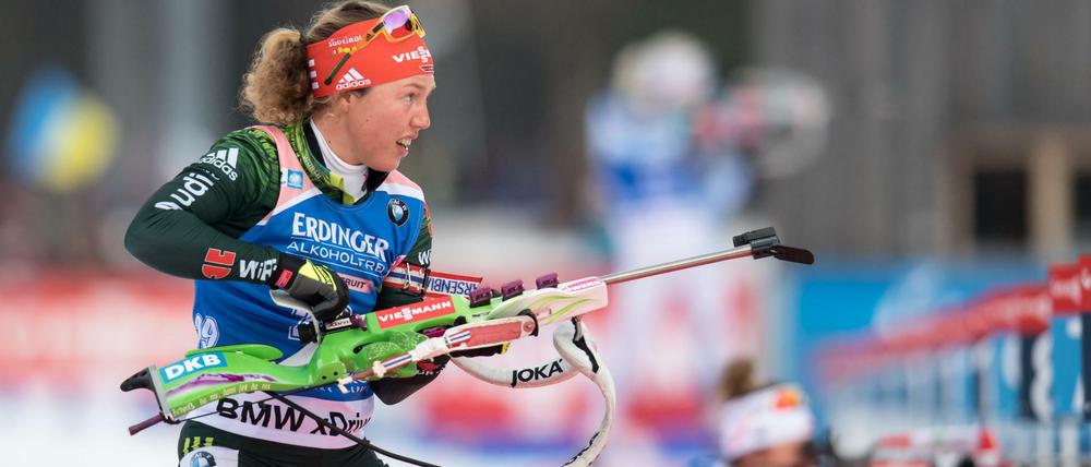 Wo ging der denn hin? Biathletin Laura Dahlmeier war in Ruhpolding nicht treffsicher.