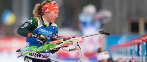 Wo ging der denn hin? Biathletin Laura Dahlmeier war in Ruhpolding nicht treffsicher.