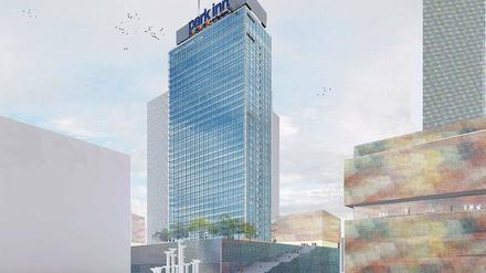 Nicht zu übersehen. Das Park Inn soll auf dem Alexanderplatz auch künftig das Maß aller neuen Hochhausdinge sein. 