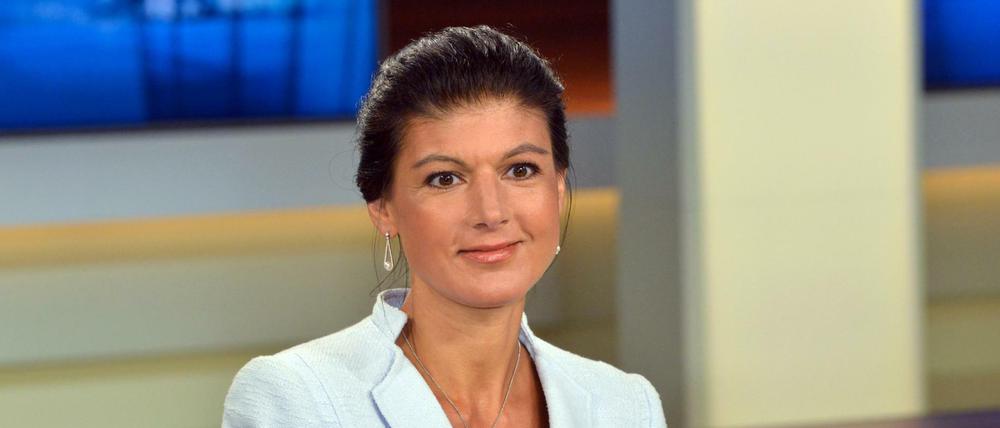 Nummer 1 bei den Spitzenkandidatinnen: Sahra Wagenknecht, Fraktionsvorsitzende der Partei Die Linke im Bundestag.