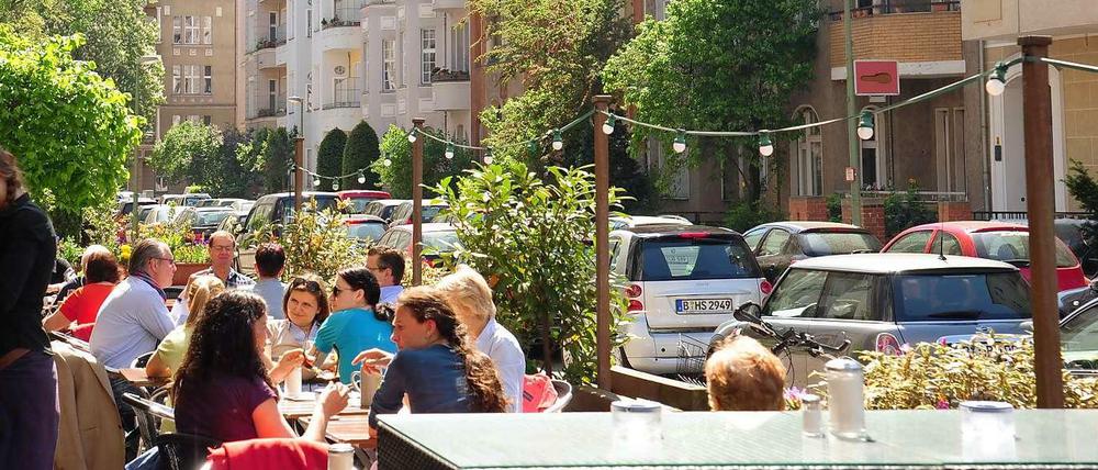 Berliner Schankvorgarten.