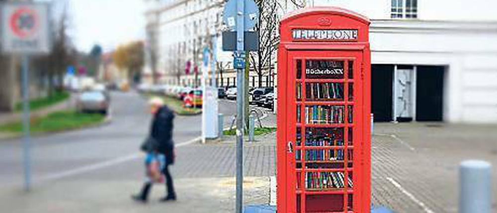 Vorbild Wilmersdorf. Diese Zelle dient jetzt dem Büchertausch.