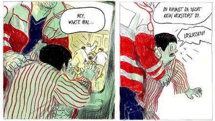 Sieger-Projekt: Eine Seite aus der Bewerbung von Mikael Ross, sein Vorhaben trägt den Arbeitstitel "Das erste Jahr".