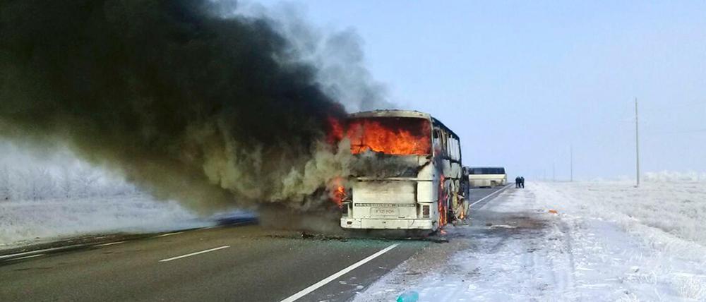 Die meisten Passagiere kamen in den Flammen ums Leben.
