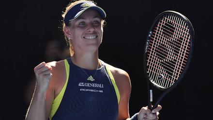 Das war es! Angelique Kerber unmittelbar nach ihrem Sieg.