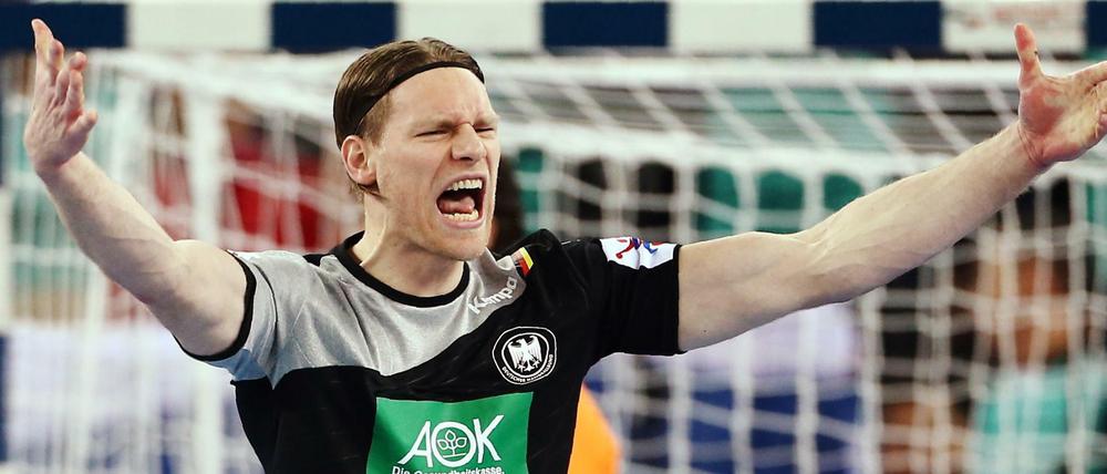 Behielt die Nerven: Tobias Reichmann traf mit dem letzten Wurf des Abends zur Punkteteilung.