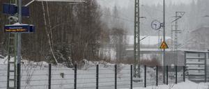 Auch im Schwarzwald waren die Bahnsteige verlassen, weil der Zugverkehr eingestellt wurde.
