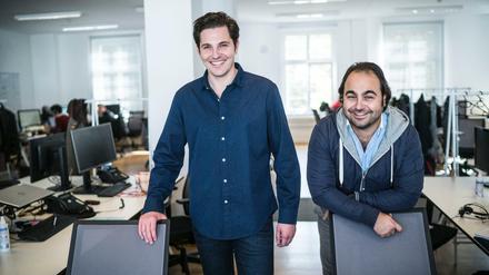Fast 500 Millionen für die Auto 1-Gründer Christian Bertermann (l.) und Hakan Koc. Das Unternehmen bewertet und verkauft Gebrauchtwagen.