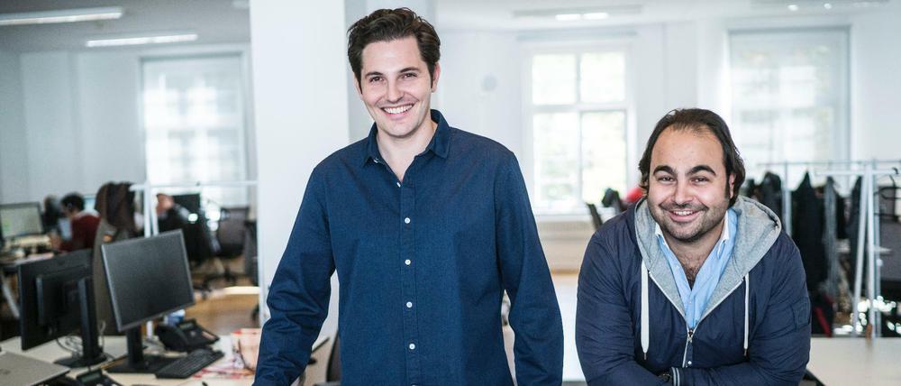 Fast 500 Millionen für die Auto 1-Gründer Christian Bertermann (l.) und Hakan Koc. Das Unternehmen bewertet und verkauft Gebrauchtwagen.