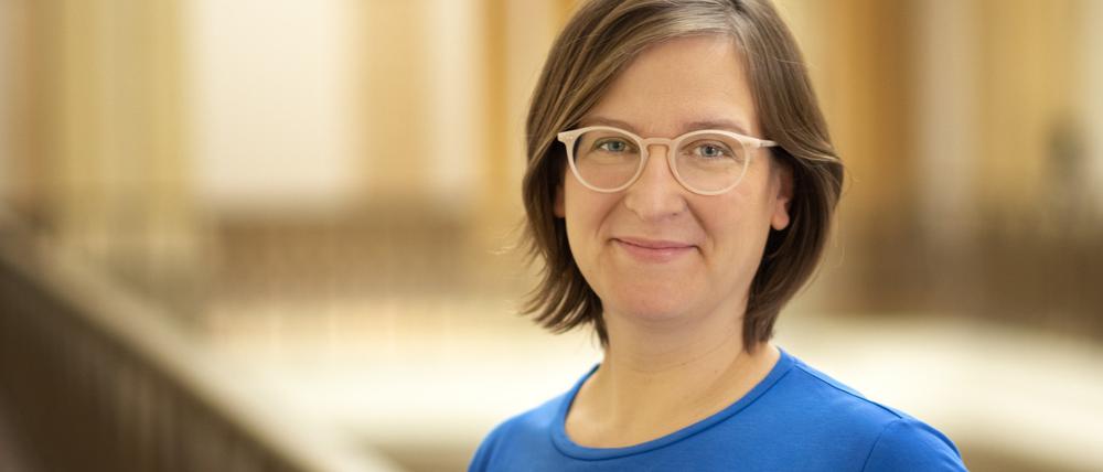Silke Gebel ist Fraktionsvorsitzende der Grünen im Berliner Abgeordnetenhaus