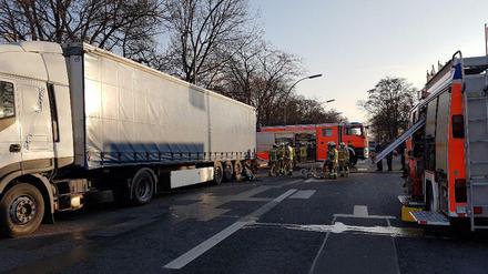 Die Unfallstelle in Spandau.