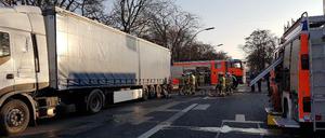 Die Unfallstelle in Spandau.