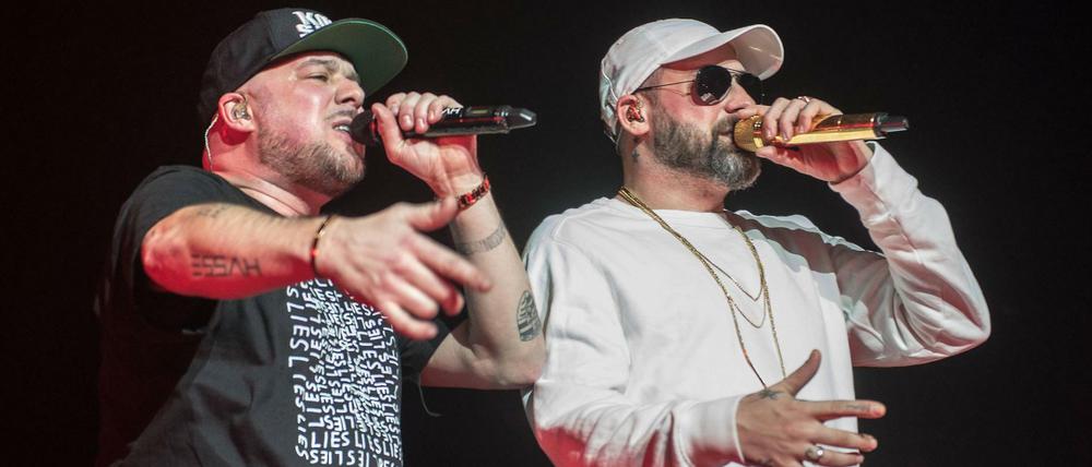 Sido und Savas auf der Royal-Bunker-Tour.