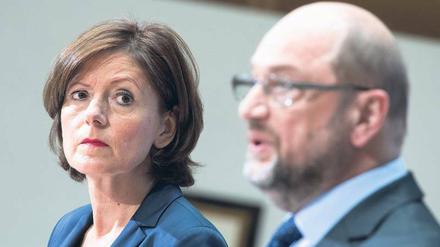 Malu Dreyer und Martin Schulz.