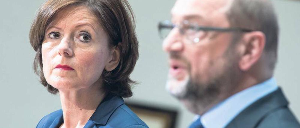 Malu Dreyer und Martin Schulz.