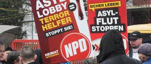 Mit den alten Themen kann die NPD offenbar nicht mehr punkten. Die AfD erweist sich als zu starke Konkurrenz.