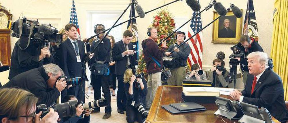 Tabuisierte Wörter. US-Präsident Donald Trump erntet für seine Sprache regelmäßig Empörung.