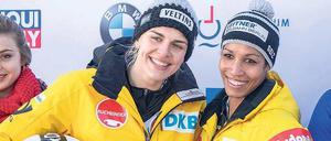 Mariama Jamanka (r.) kam über die Leichtathletik zum Bobsport. 