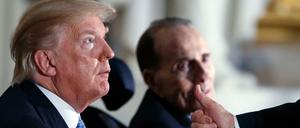 US-Präsident Trump hält an seiner Steuerpolitik fest: America First.