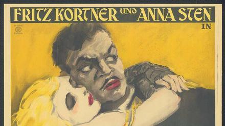 Große Gesten, melodramatische Gefühle. Josef Fennekers Plakat für den Film "Der Mörder Dimitri Karamasoff" von 1934.