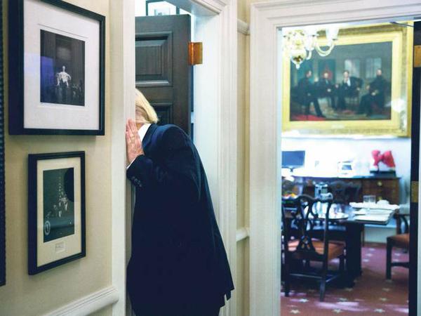 Einblicke. Trump lässt sich von Vorgänger Obama das Weiße Haus zeigen.