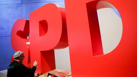 Frisches Rot für das SPD-Logo. (Archiv)