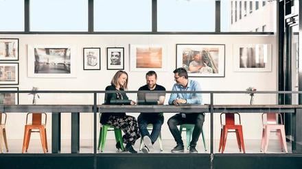 Start-up-Style. Die Arbeitsräume im IoT-Campus haben Mitarbeiter zusammen mit Architekten selbst gestaltet.