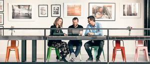 Start-up-Style. Die Arbeitsräume im IoT-Campus haben Mitarbeiter zusammen mit Architekten selbst gestaltet.